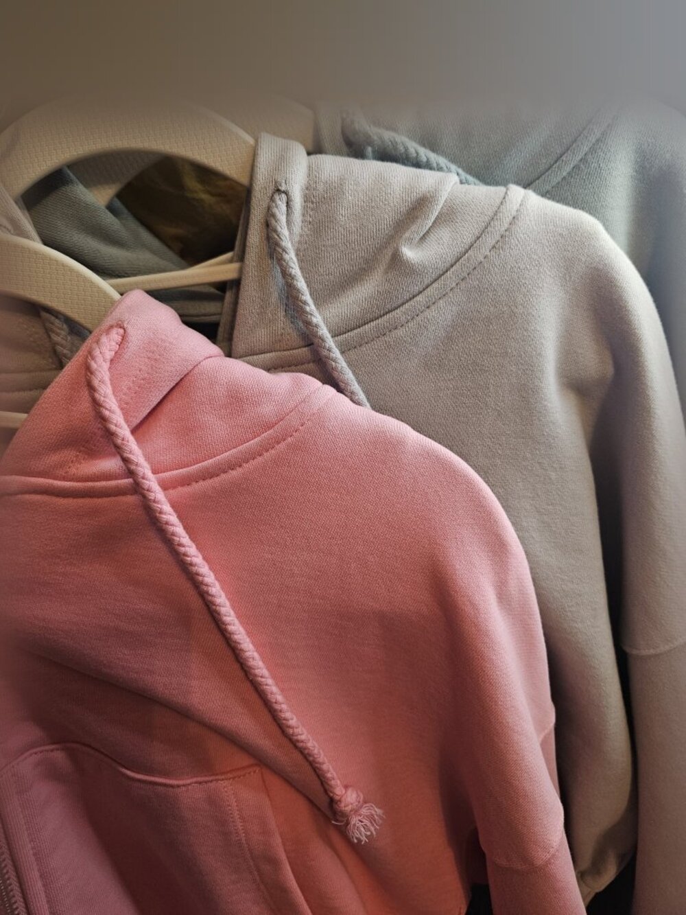 Signature Studio79 Zip Hoodie Bundle Lot of 3 Pink Olive Beige Oversized S NWT